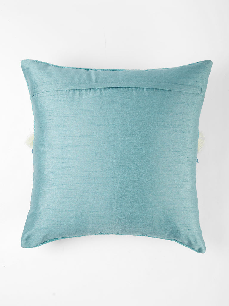 Misbu Blue Cushion Cover with Tassel