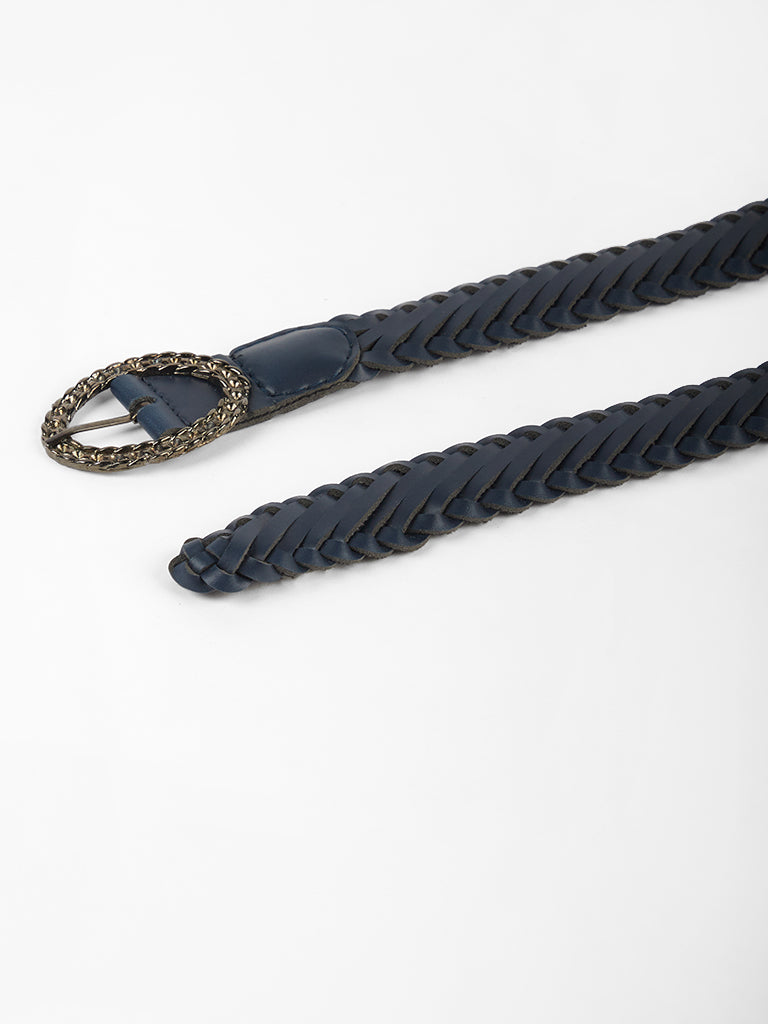 Misbu Blue Braided Belt