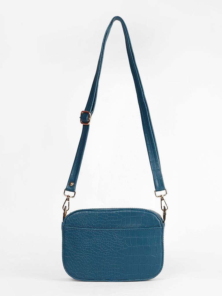 Misbu Color Blue Box Sling Bag
