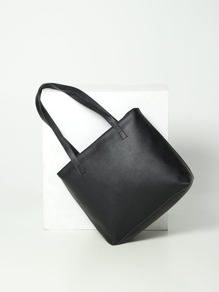 Misbu Black Insulated Tote Bag