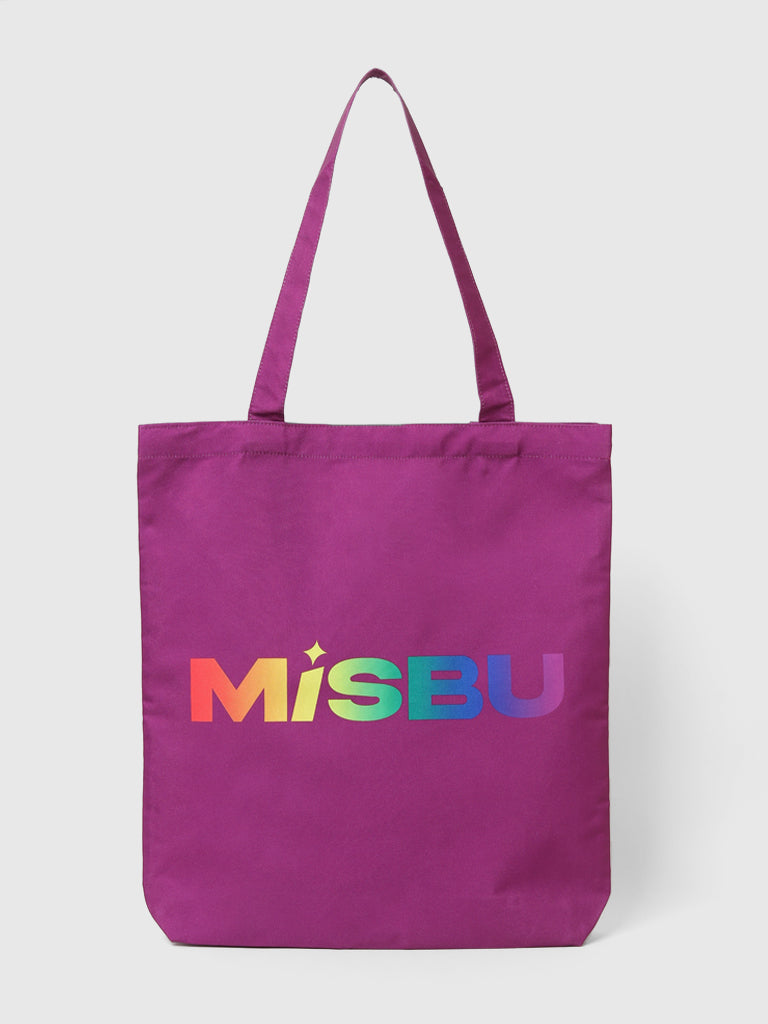 Misbu Purple Shopper Tote Bag