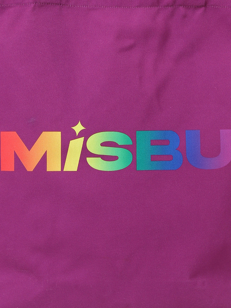 Misbu Purple Shopper Tote Bag