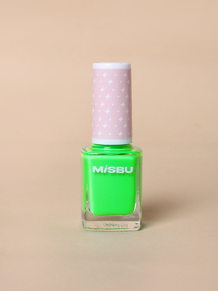 Misbu Neon Green Nail Colour 9 ml