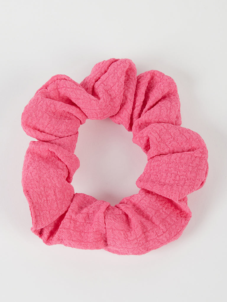 Misbu Yellow and Pink Scrunchies - Set of 2