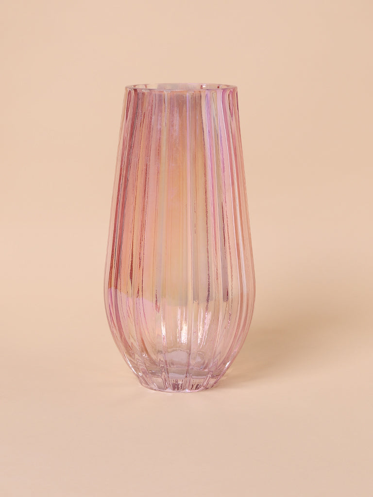 Misbu Pink Tulip Long Glass Vase