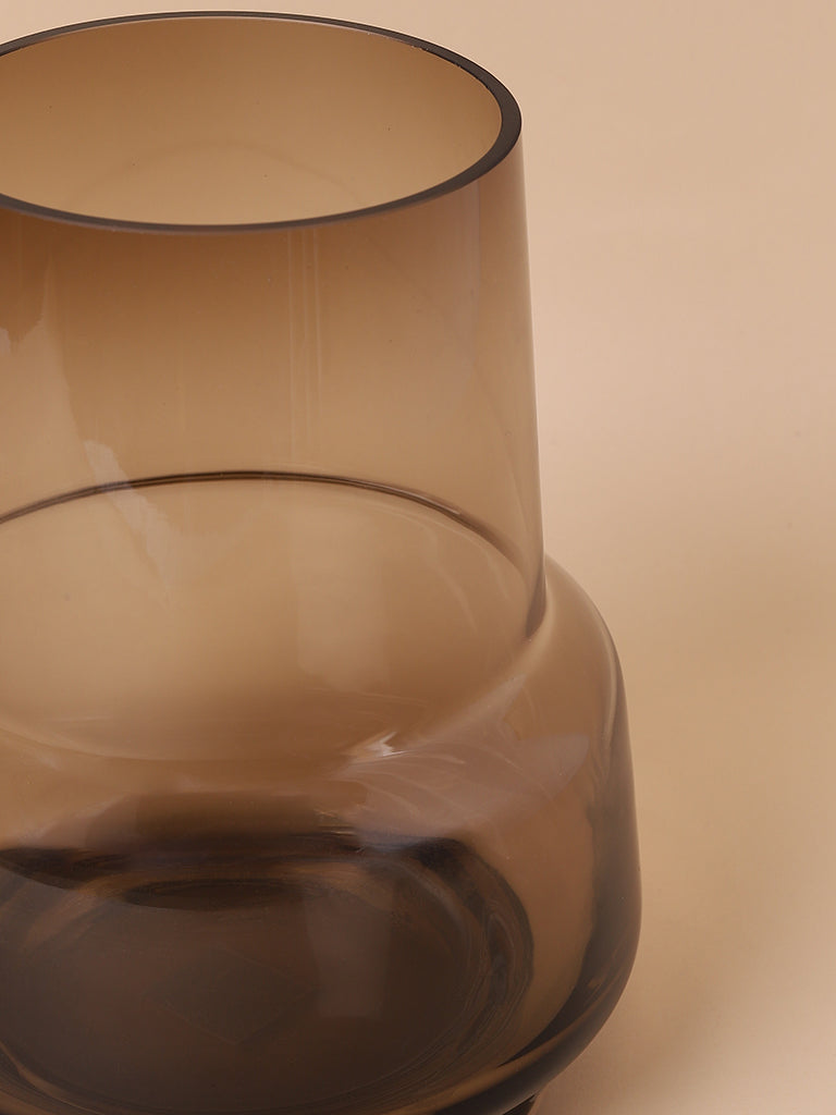 Misbu Beige Long Bell Glass Vase