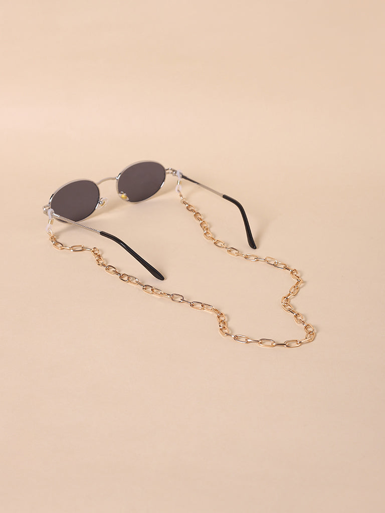 Misbeliv Broad Linked Gold-Tone Sunglasses Chain