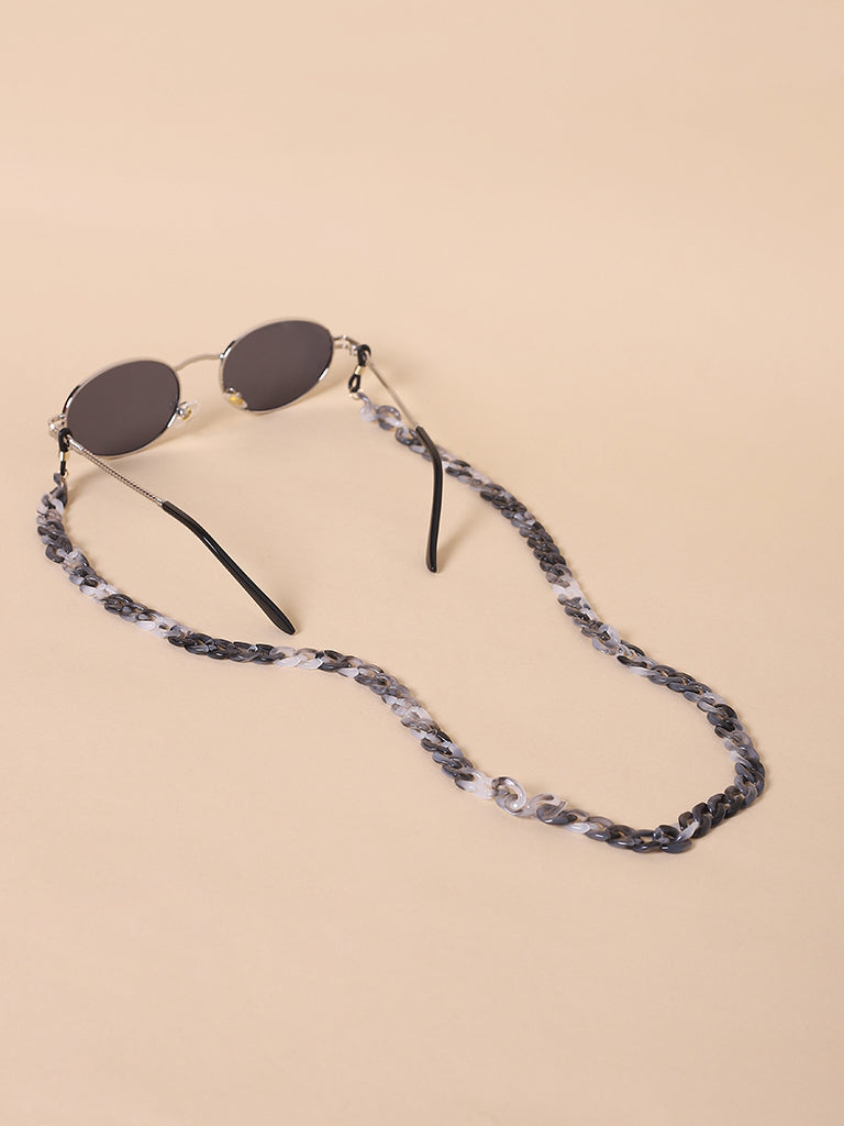 Misbeliv Grey Acrylic Linked Sunglasses Chain