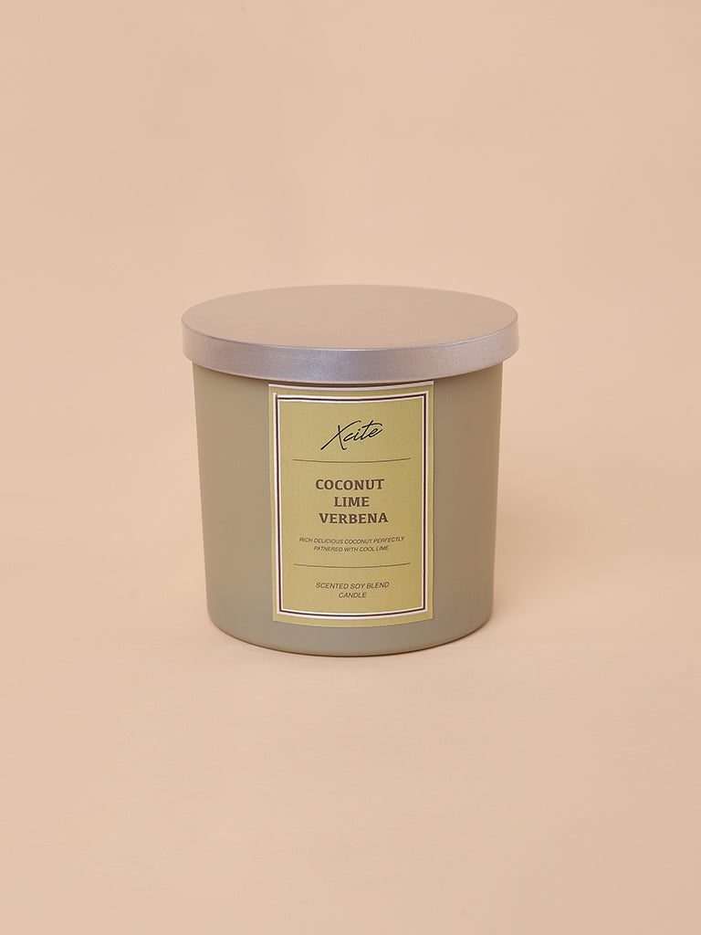 Xcite Green Coconut, Lime & Verbena Soy-Blend Candle 400g