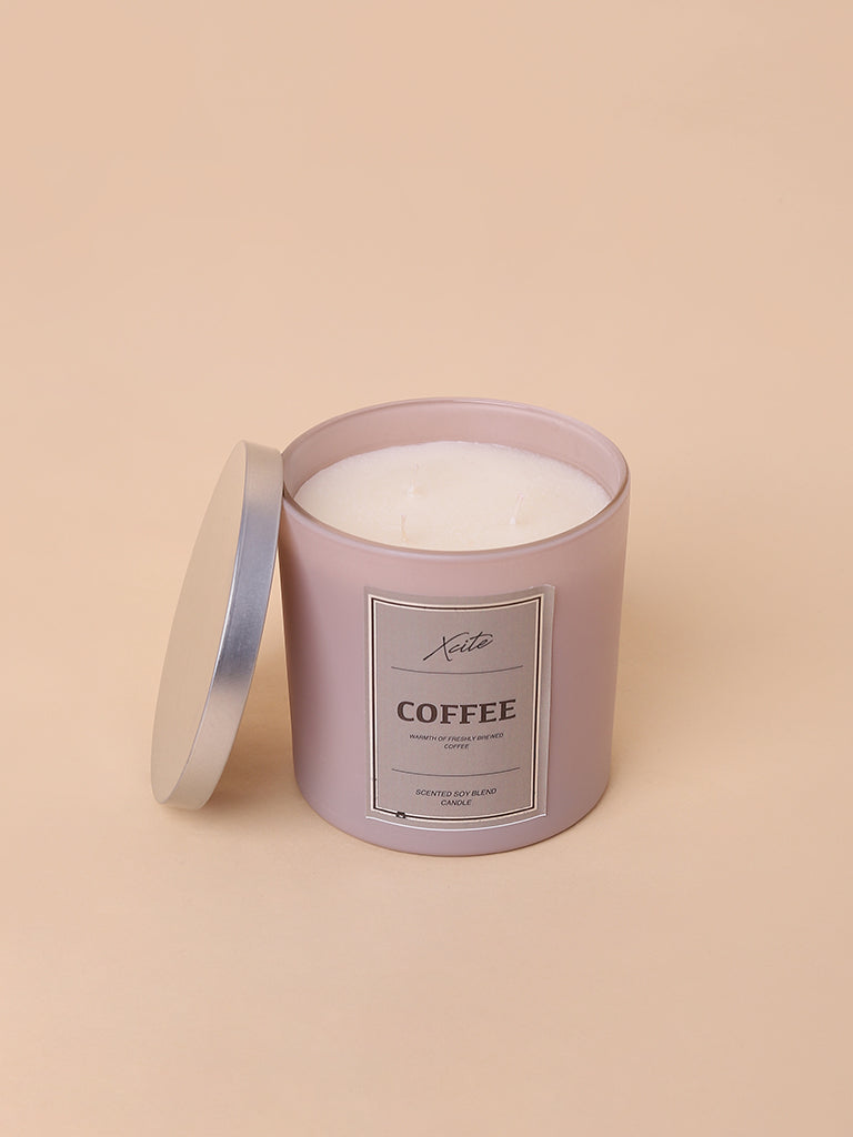 Xcite Beige Coffee Soy-Blend Candle 400g