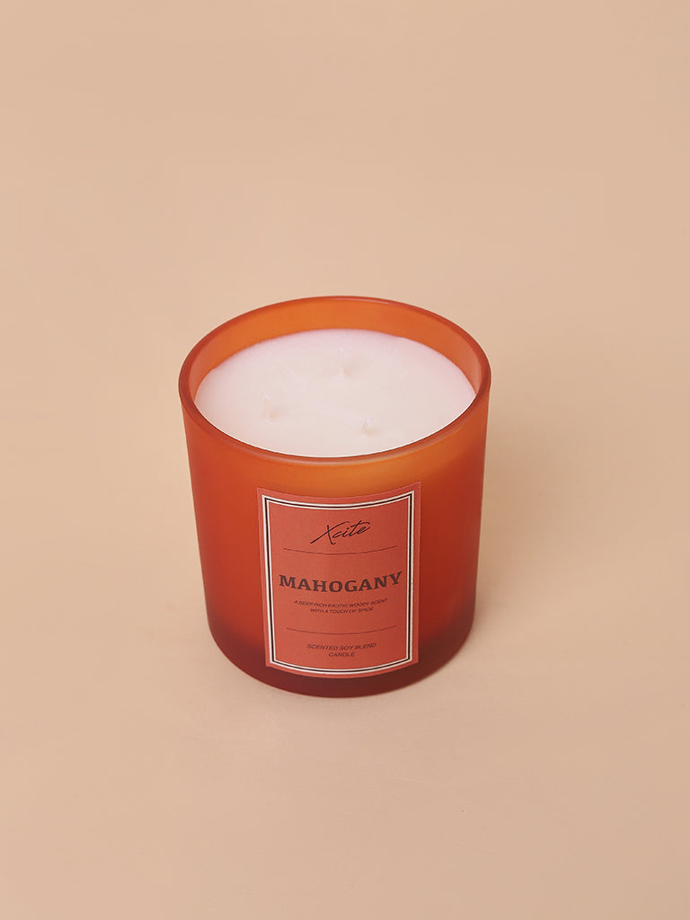Xcite Burnt Orange Mahagony Soy-Blend Candle 400g