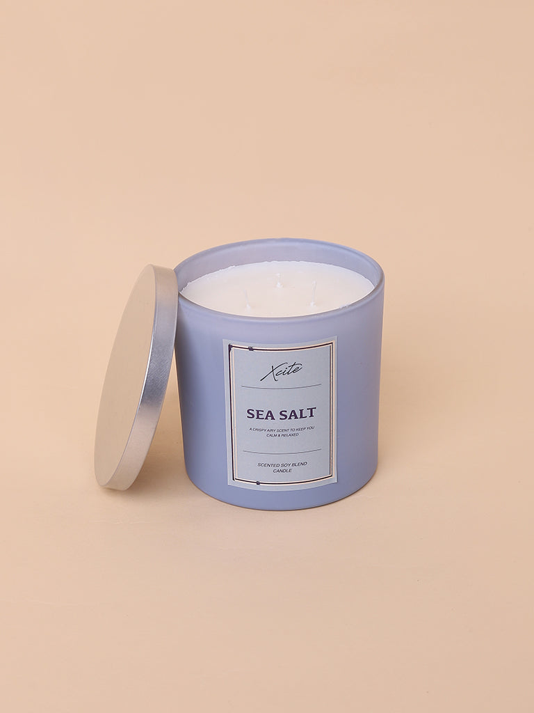 Xcite Blue Sea Salt Soy-Blend Candle 400g