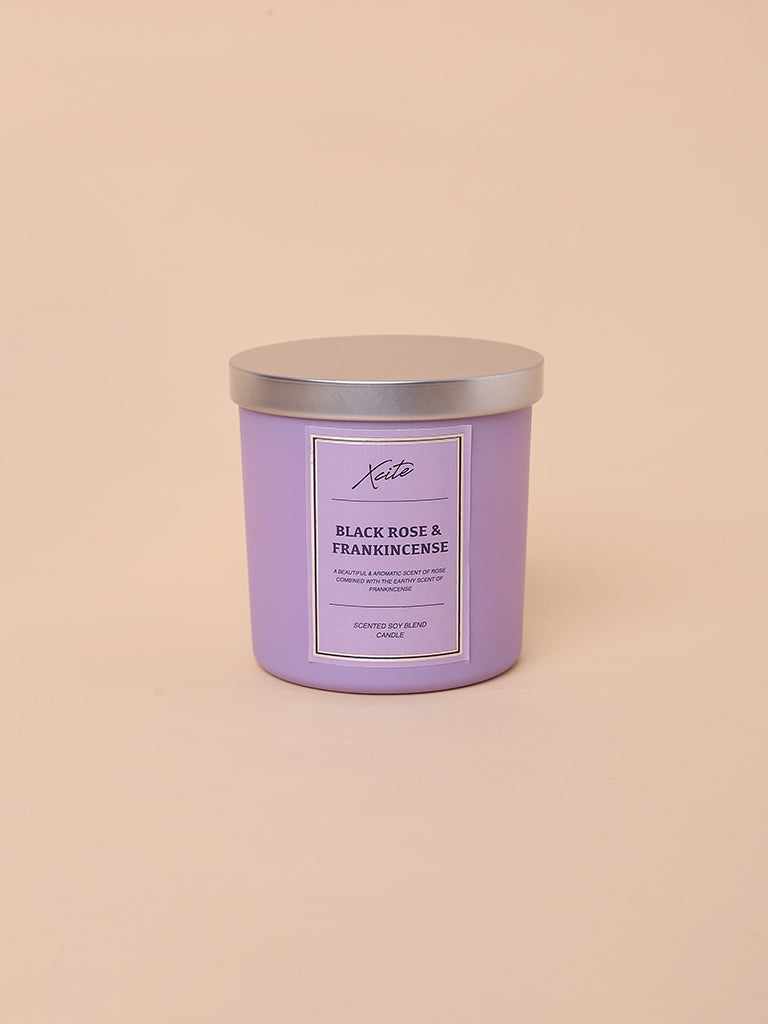 Xcite Lilac Black Rose & Frankincense Soy-Blend Candle 200g