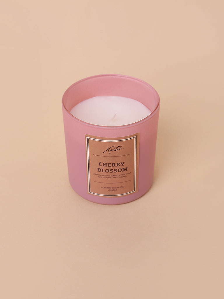 Xcite Pink Cherry Blossom Soy-Blend Candle 200g
