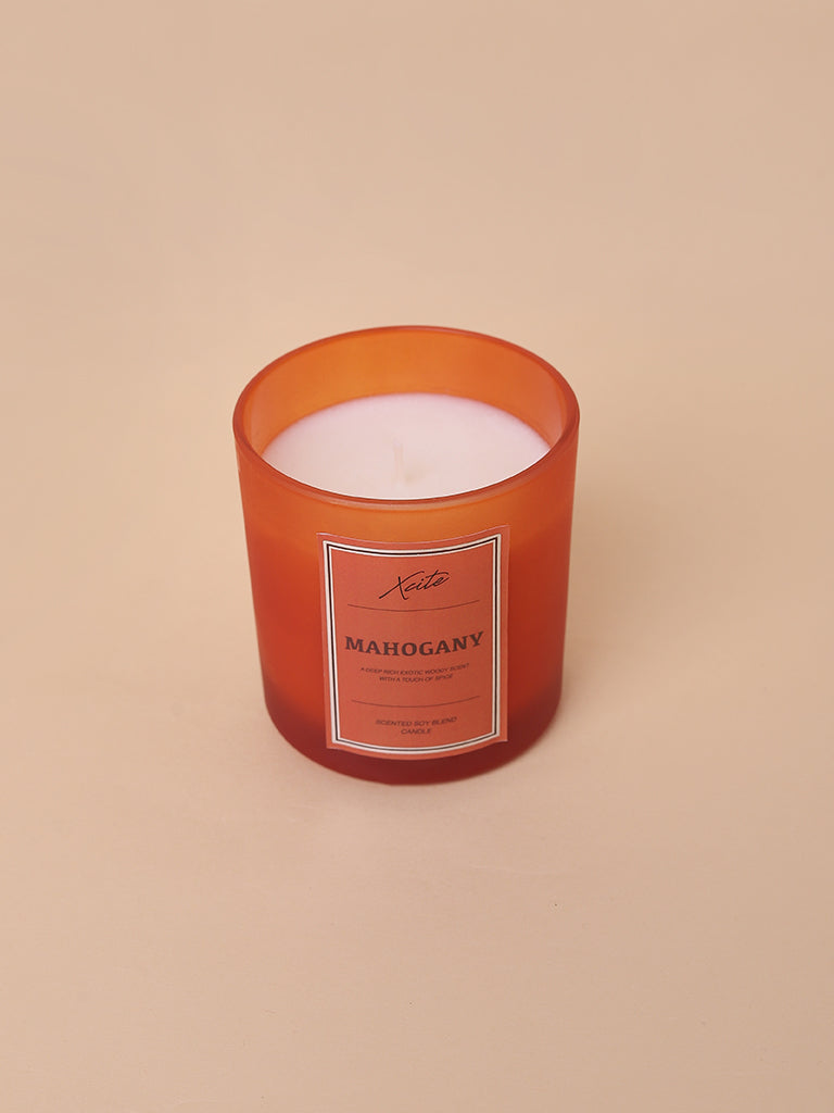 Xcite Burnt Orange Mahagony Soy-Blend Candle 200g