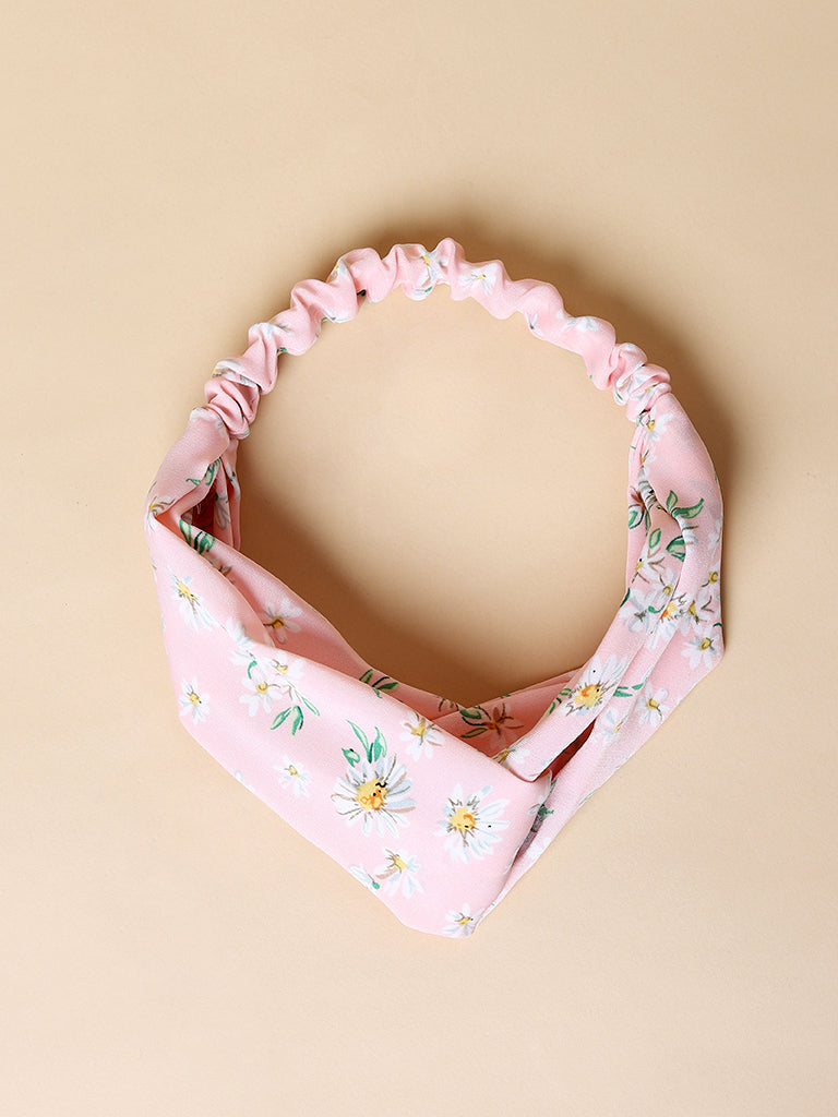 Misbu Pink Printed Hairband