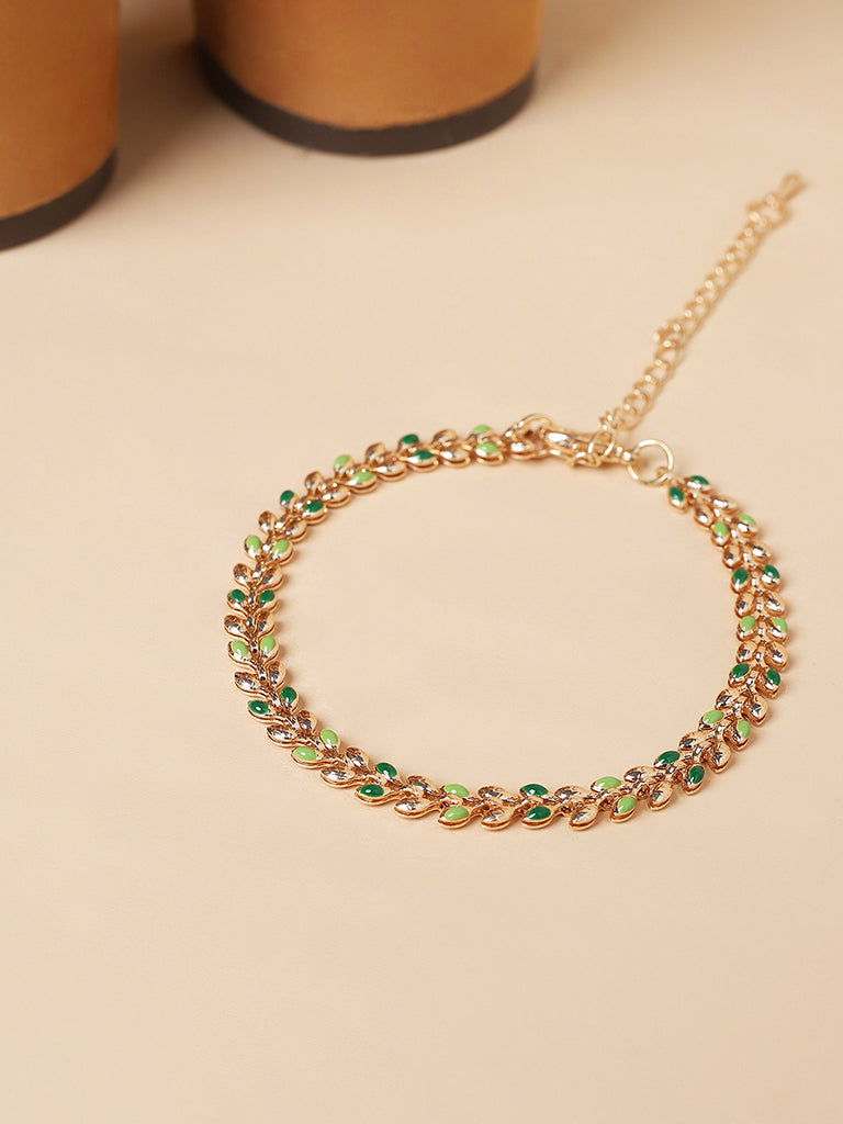 Misbu Leaf Beads Bracelet