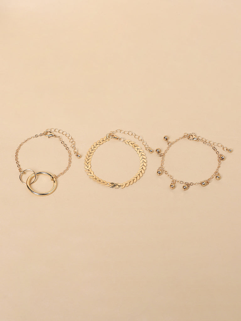 Misbu Assorted Gold-Tone Bracelet