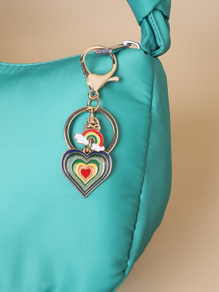 Misbu Multicolored Heart Bag Charm