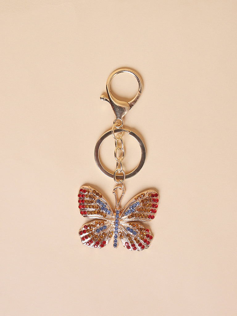 Misbu Multicolored Butterfly Bag Charm