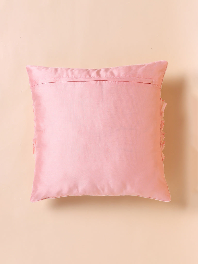 Misbu Pink Verticle Ruffle Cushion