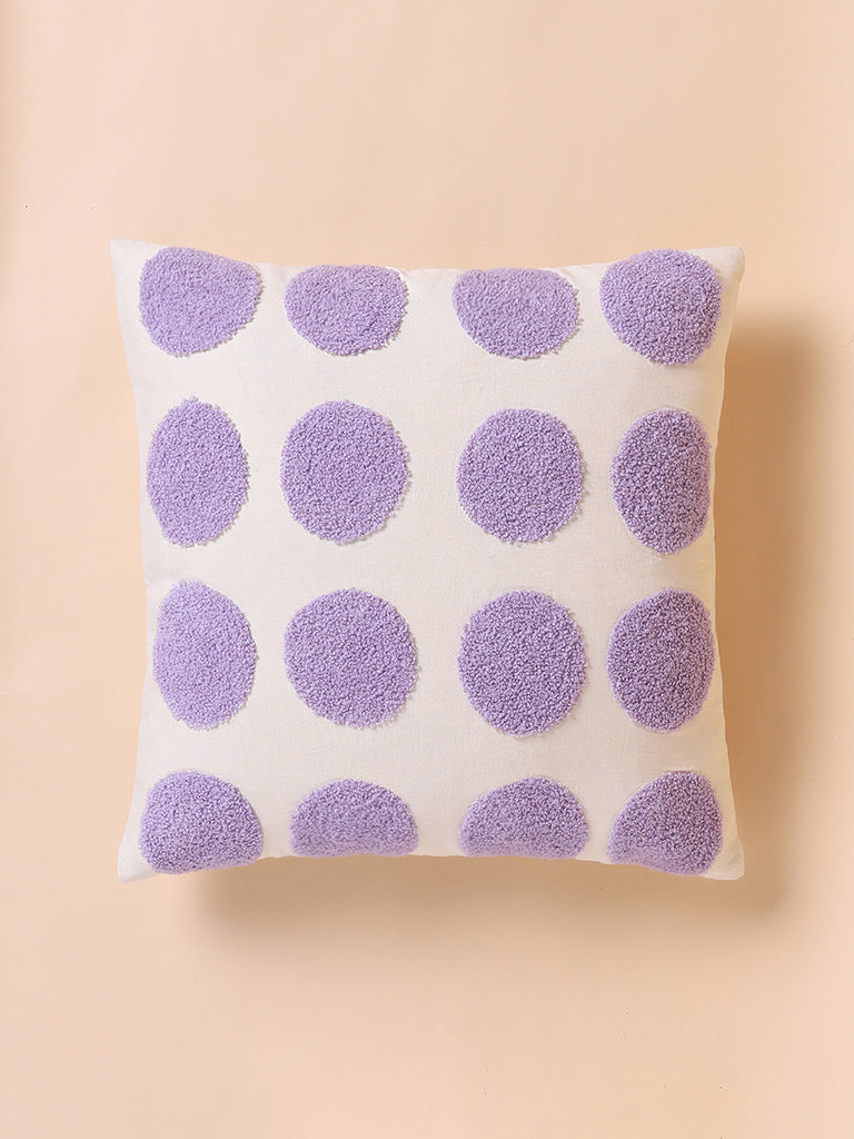 Misbu Lavender Big Polka Cushion
