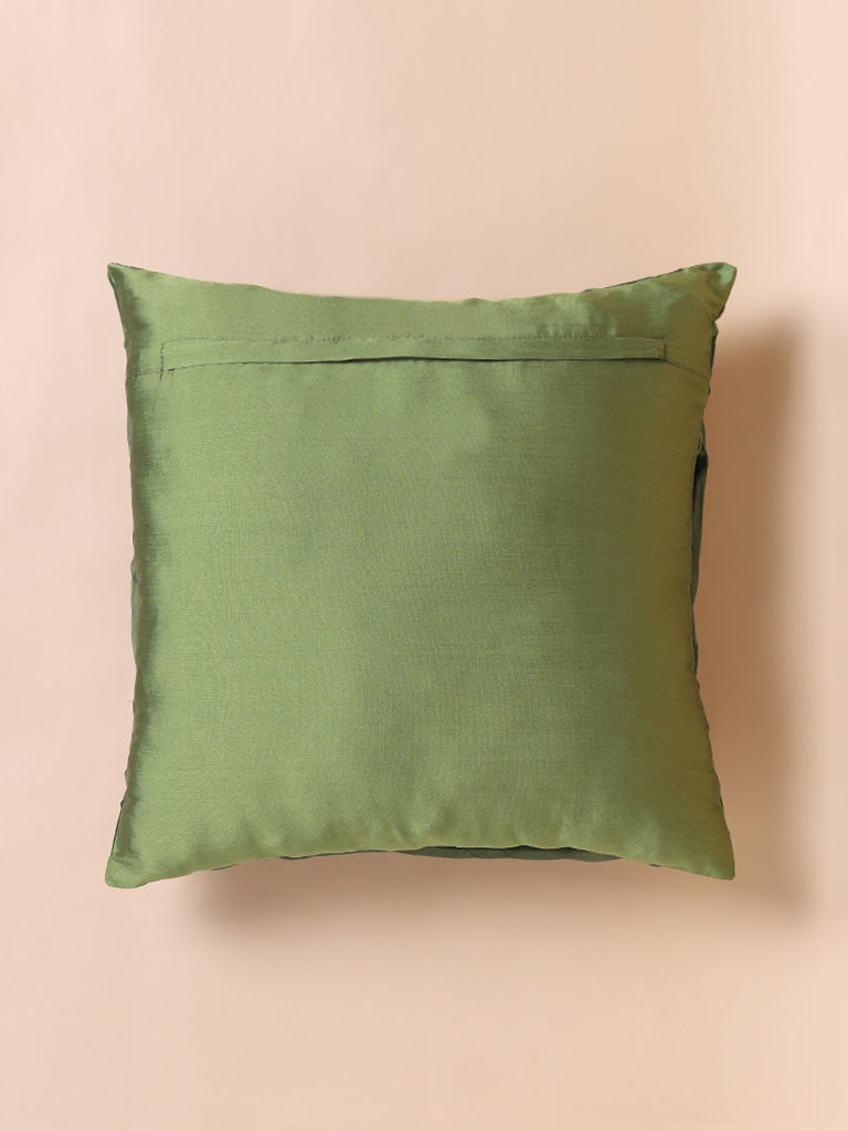 Misbu Green Circular Pleat Cushion