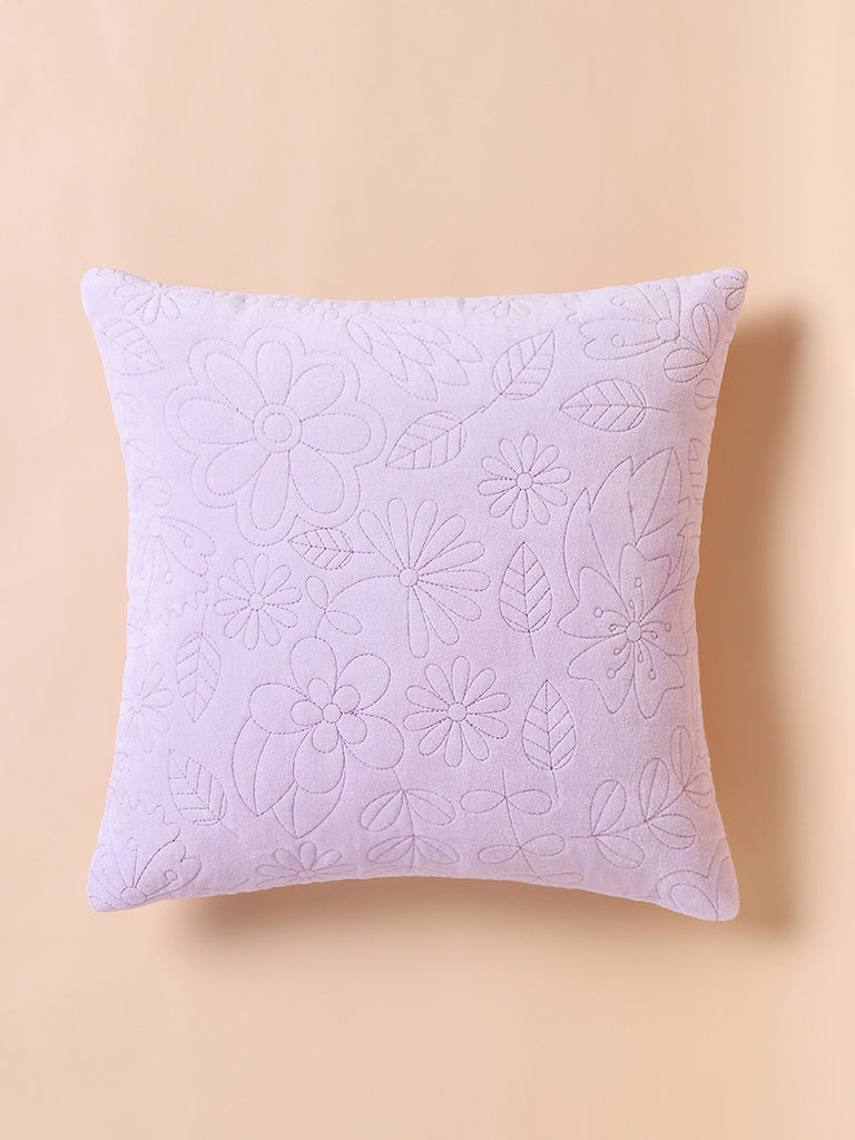 Misbu Lavender Floral Quilting Cushion