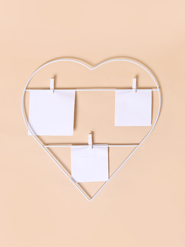 Misbu White Heart - Shape Grid Frame