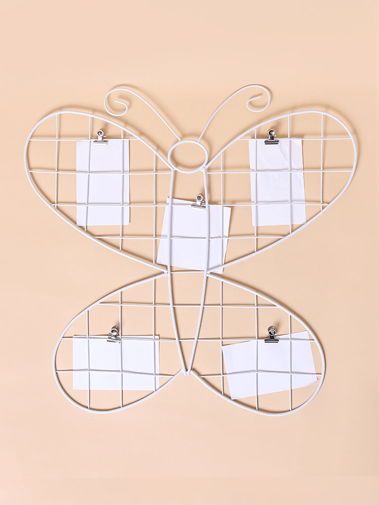 Misbu White Butterfly Shape Grid Frame