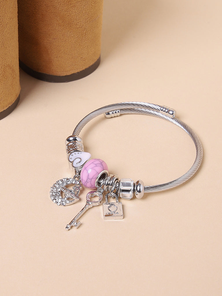 Misbu Lock & Key Charm Bracelet