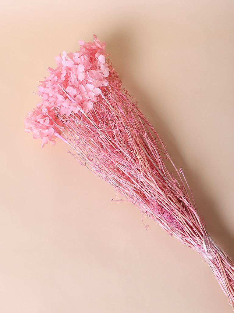 Misbu Vintage Pink Hydrangea Bunch Dried Flower