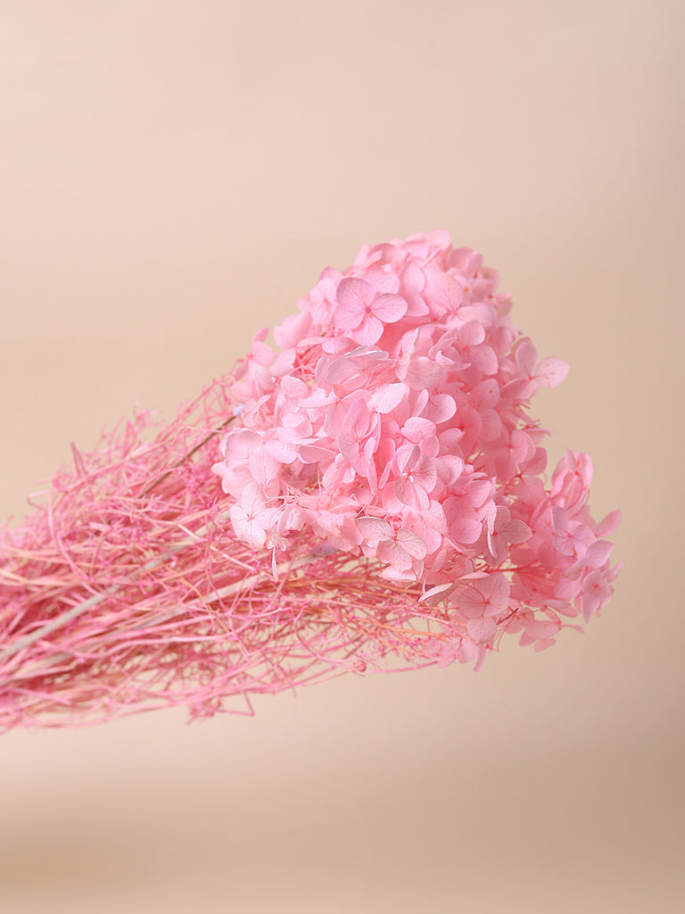 Misbu Vintage Pink Hydrangea Bunch Dried Flower